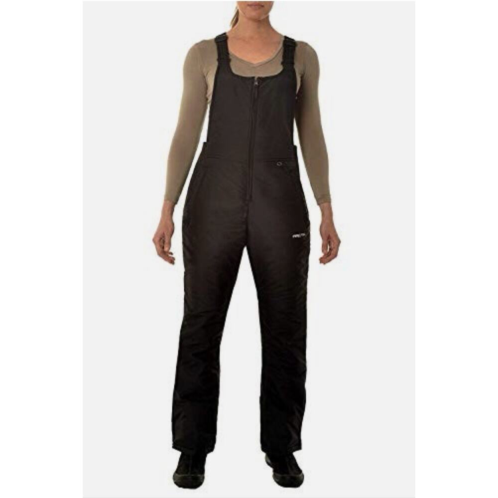 Arctix - Black Women's Essential Insulated Bib Overalls - Size Large
